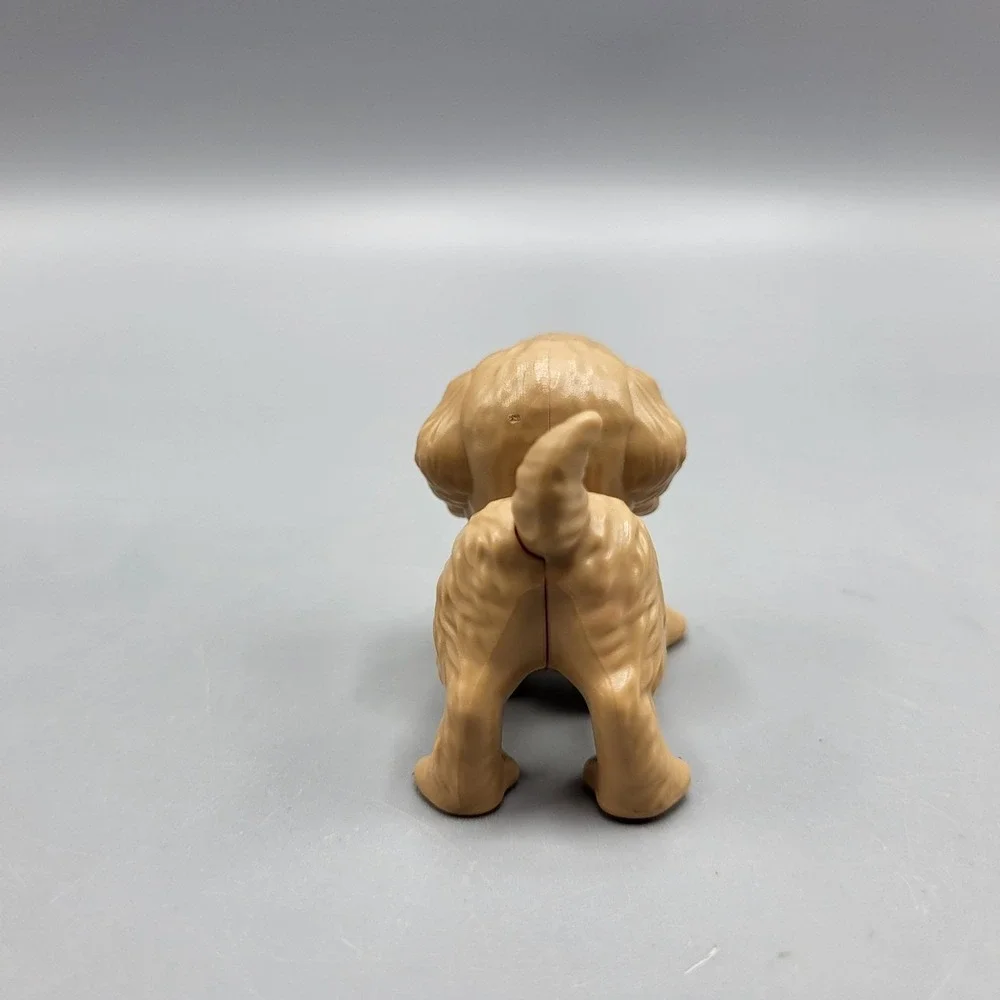 Dollhouse Barbie Doll Pets Puppy Dog Playing Position Beige/Tan